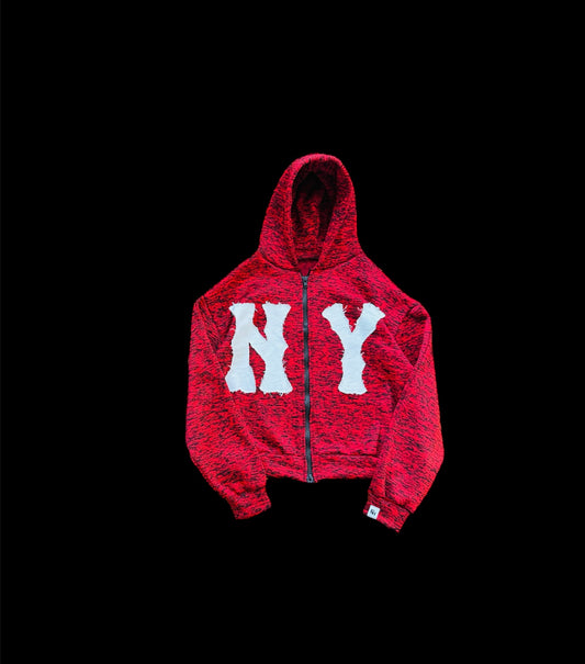 NY Patch Hoodie (Red)